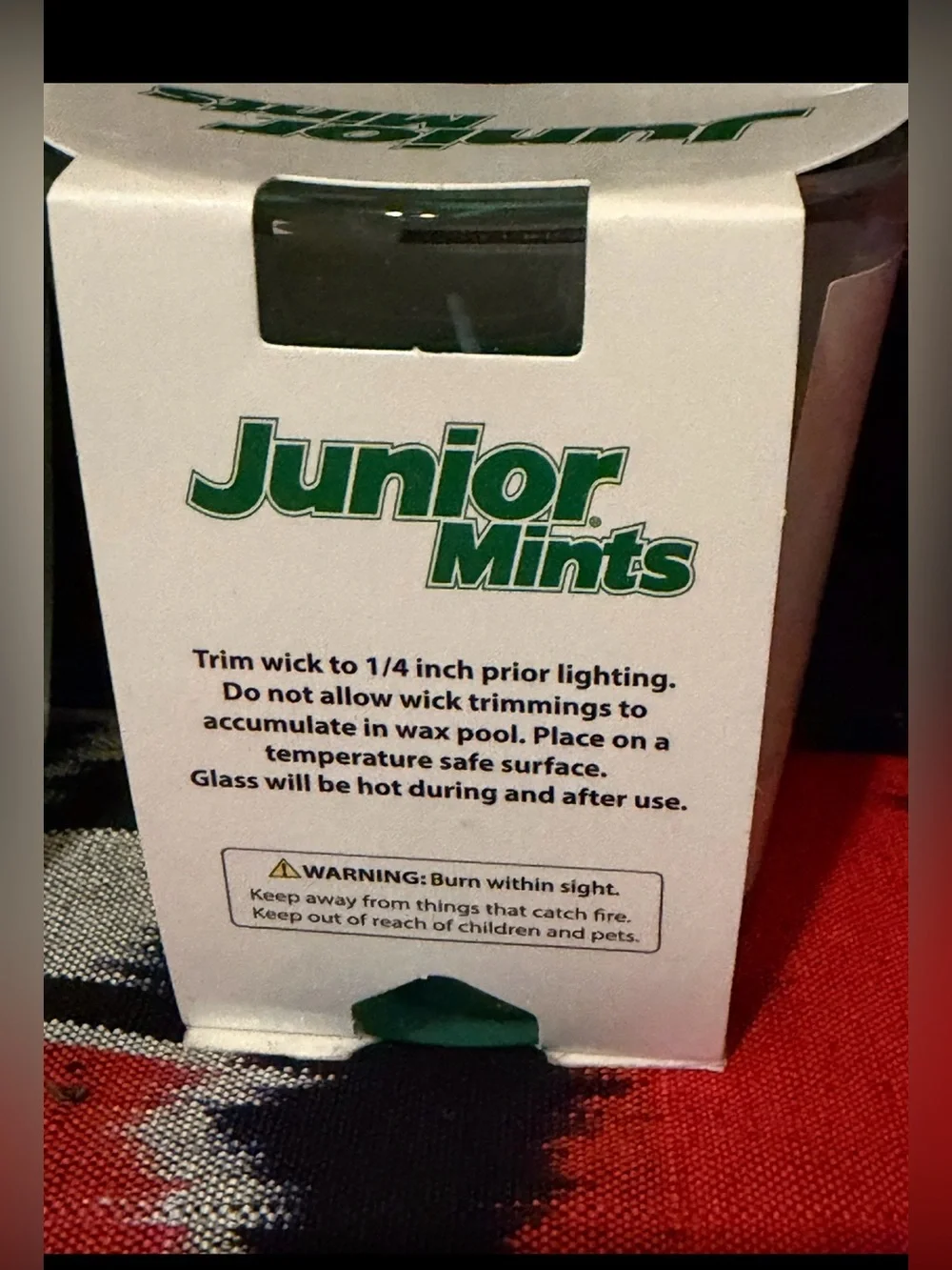 Candy Scented Candles: 4 Set Junior Mints, Smarties, Fluffy Stuff, Dum-Dums 3oz